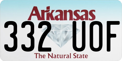 AR license plate 332UOF
