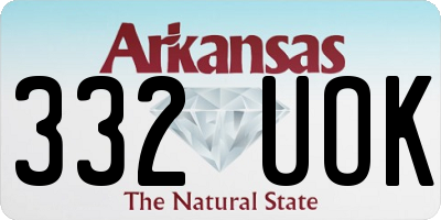 AR license plate 332UOK