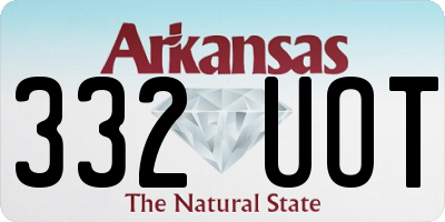 AR license plate 332UOT