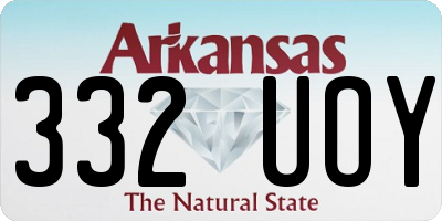 AR license plate 332UOY