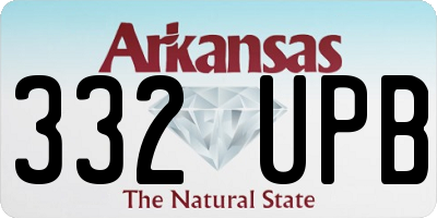 AR license plate 332UPB