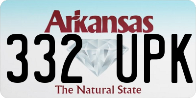 AR license plate 332UPK
