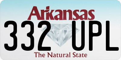 AR license plate 332UPL