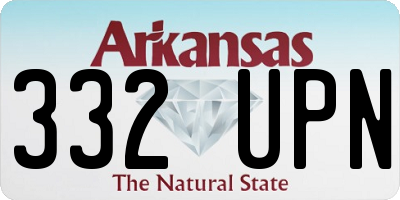 AR license plate 332UPN
