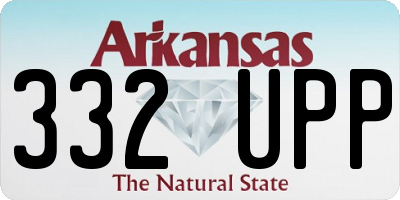 AR license plate 332UPP