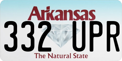 AR license plate 332UPR