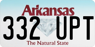 AR license plate 332UPT