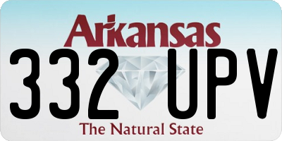 AR license plate 332UPV