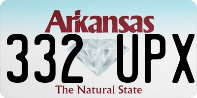 AR license plate 332UPX