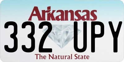 AR license plate 332UPY