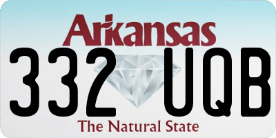 AR license plate 332UQB