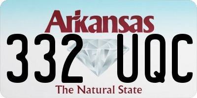 AR license plate 332UQC