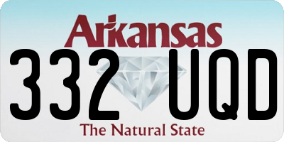 AR license plate 332UQD