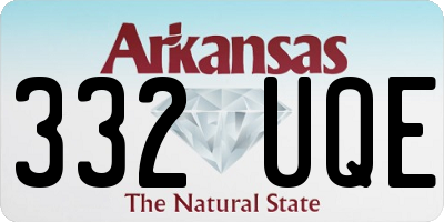 AR license plate 332UQE