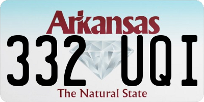 AR license plate 332UQI