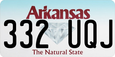 AR license plate 332UQJ