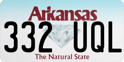 AR license plate 332UQL