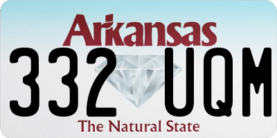 AR license plate 332UQM