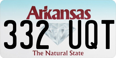 AR license plate 332UQT