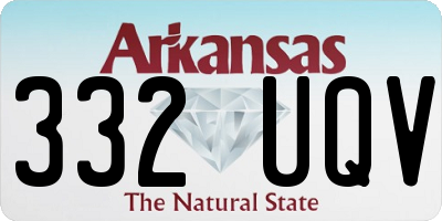 AR license plate 332UQV