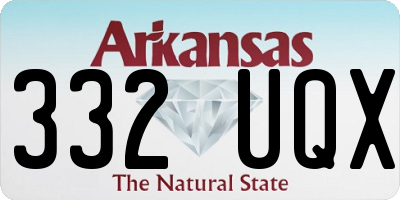 AR license plate 332UQX