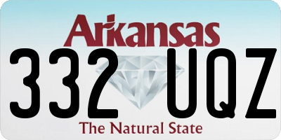 AR license plate 332UQZ