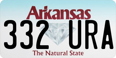 AR license plate 332URA