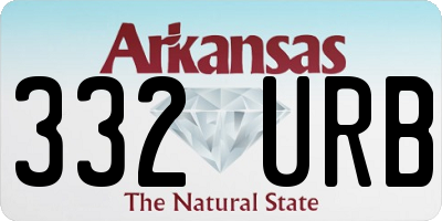 AR license plate 332URB