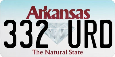 AR license plate 332URD