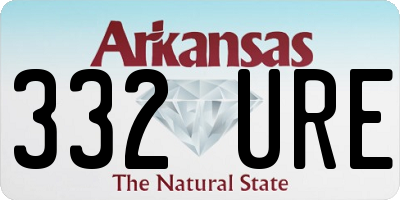 AR license plate 332URE