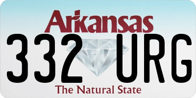 AR license plate 332URG