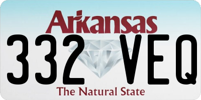 AR license plate 332VEQ