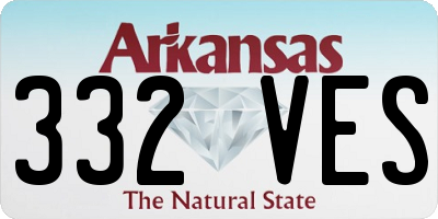 AR license plate 332VES