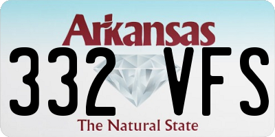 AR license plate 332VFS
