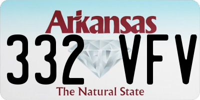 AR license plate 332VFV