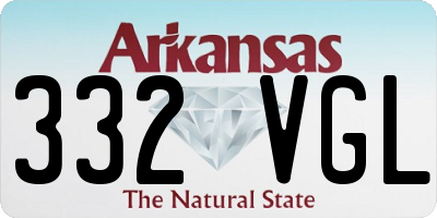 AR license plate 332VGL