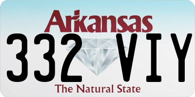 AR license plate 332VIY