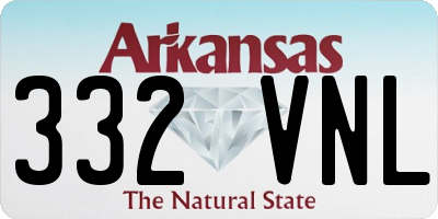 AR license plate 332VNL