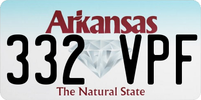 AR license plate 332VPF