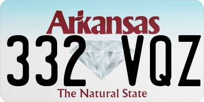 AR license plate 332VQZ
