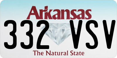 AR license plate 332VSV