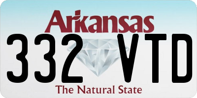 AR license plate 332VTD