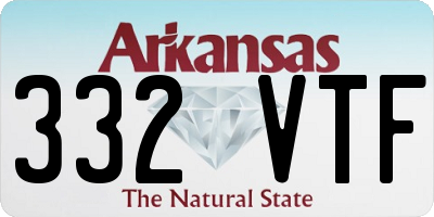AR license plate 332VTF