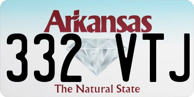 AR license plate 332VTJ