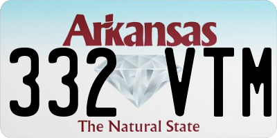 AR license plate 332VTM