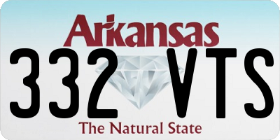 AR license plate 332VTS