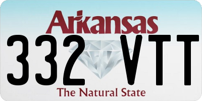 AR license plate 332VTT