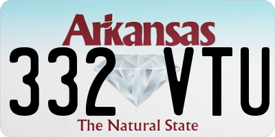 AR license plate 332VTU