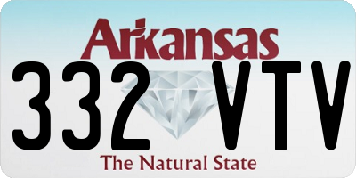 AR license plate 332VTV