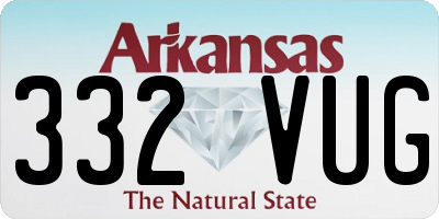 AR license plate 332VUG